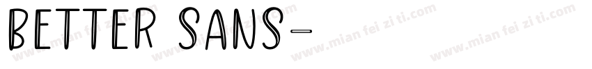 better sans字体转换